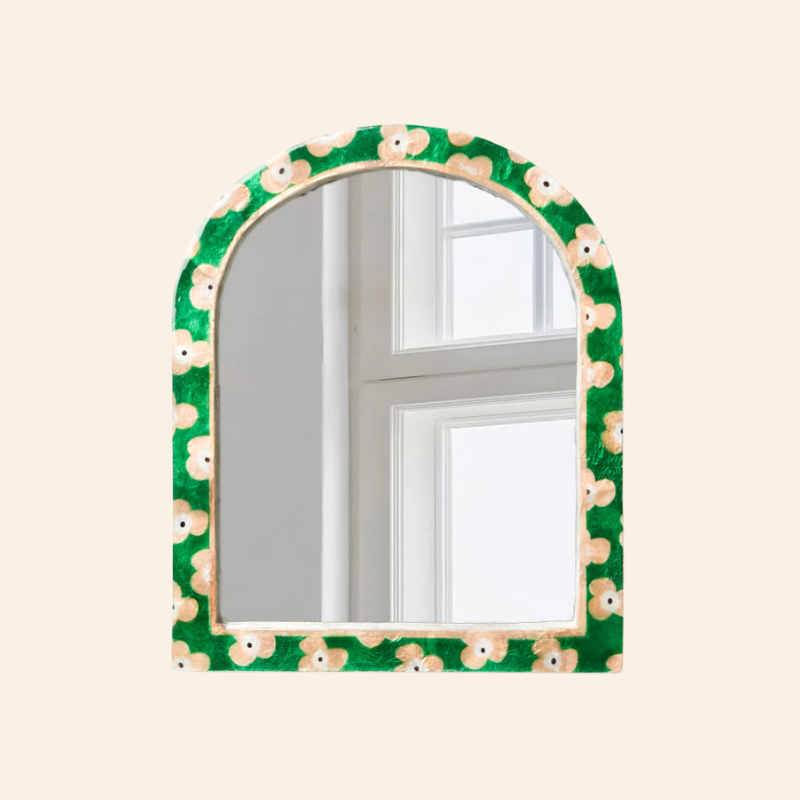 Mirror - Green Floral