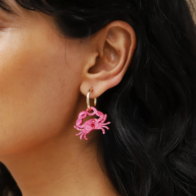 Wolf & Moon - Crab Hoops