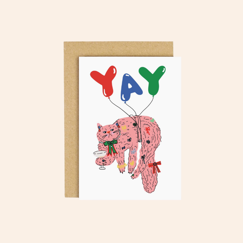YAY Cat Card