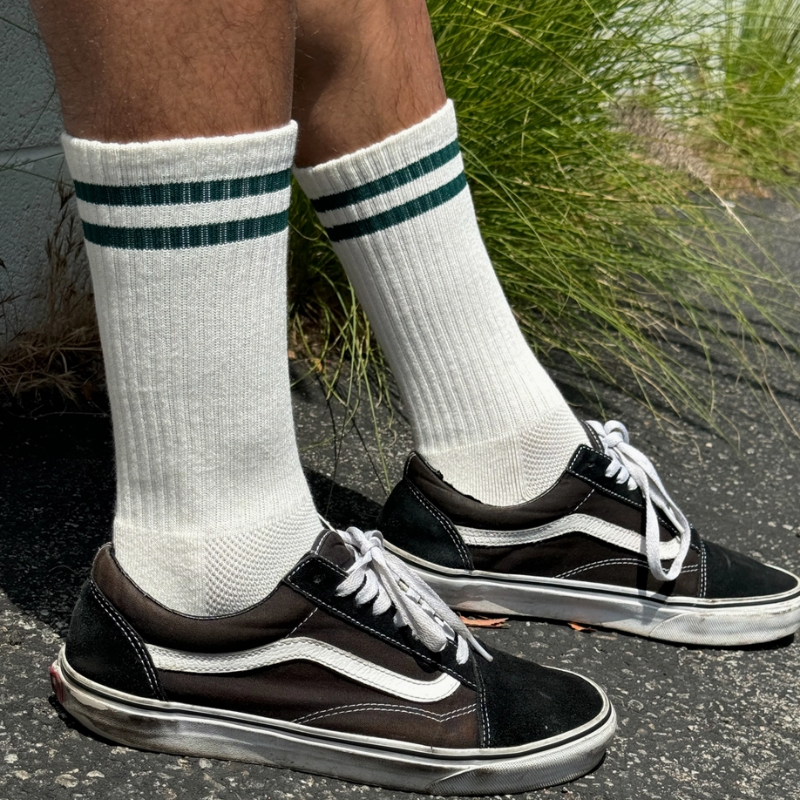 Extended Boyfriend Socks - Parchment