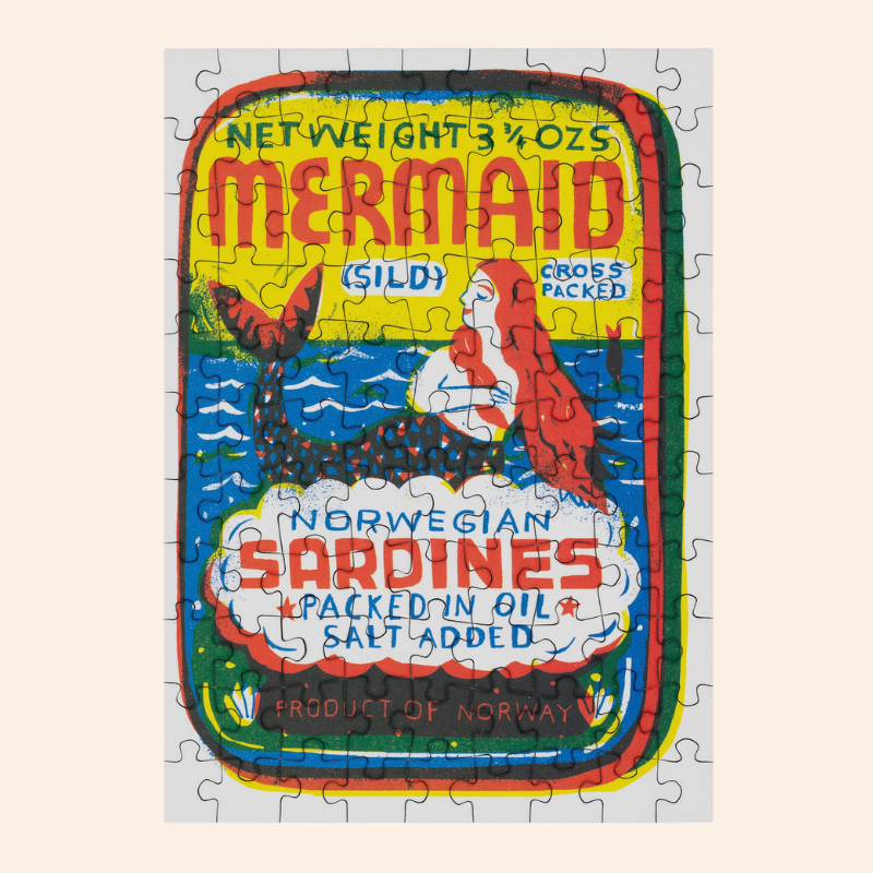 Mini Jigsaw Puzzle - Mermaid Sardines