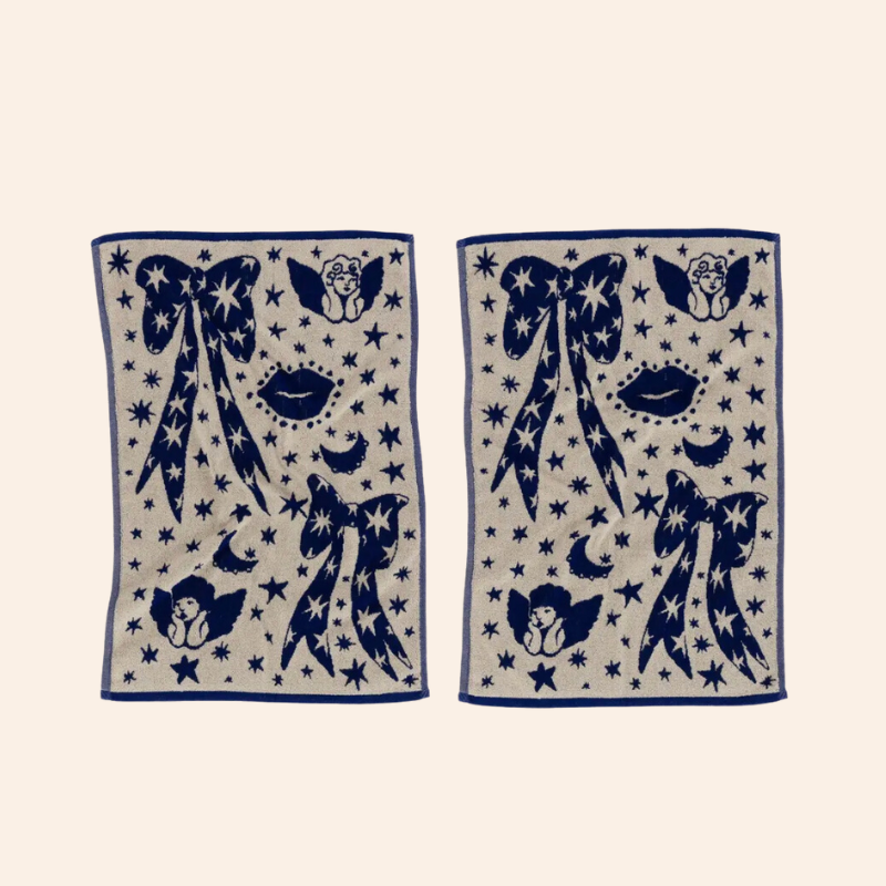 Baggu Hand Towels - Cherub Bows