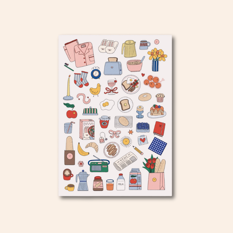 Sticker Sheet - Breakfast Table