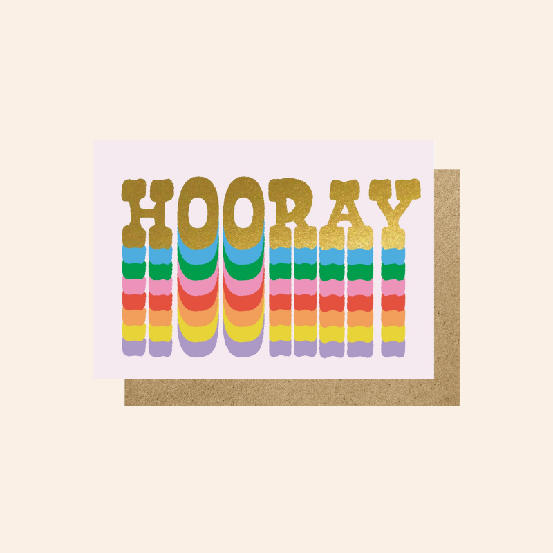 Hooray Rainbow Card