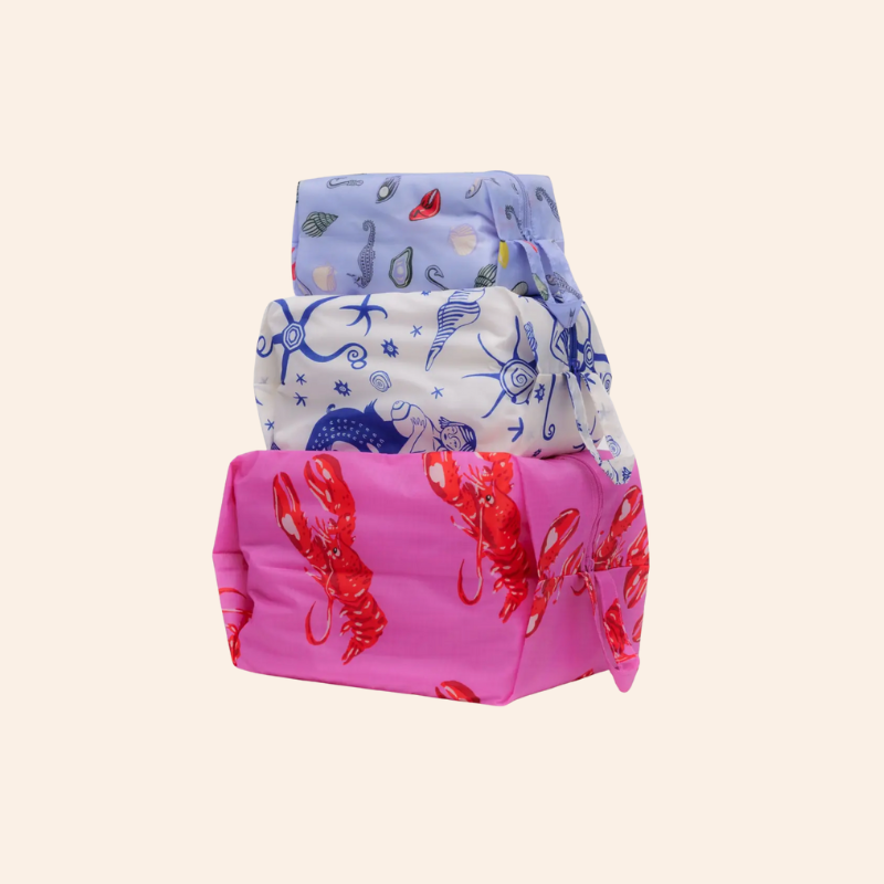 Baggu 3D Zip Set - Sea Creatures
