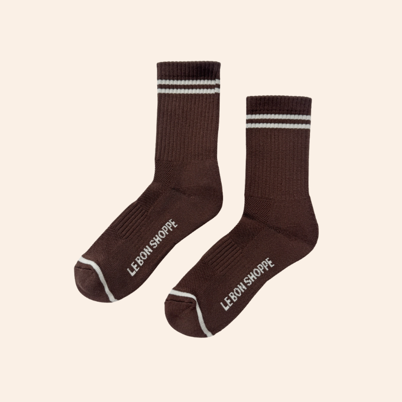 Boyfriend Socks - Wood