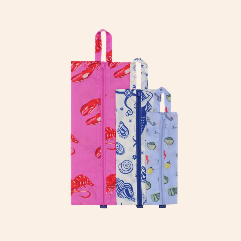 Baggu 3D Zip Set - Sea Creatures