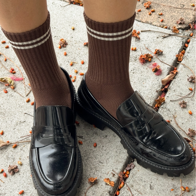 Boyfriend Socks - Wood