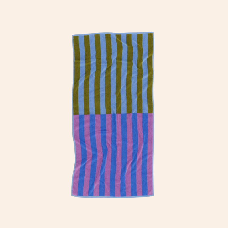Baggu Bath Towel - Cabana Stripe Mix
