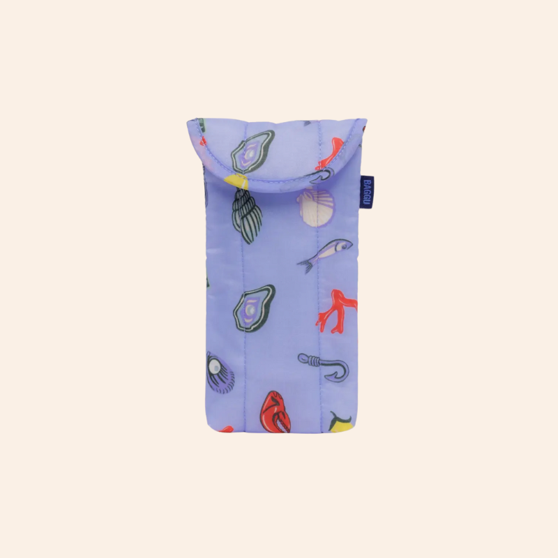 Baggu Puffy Glasses Sleeve - Sea Charms