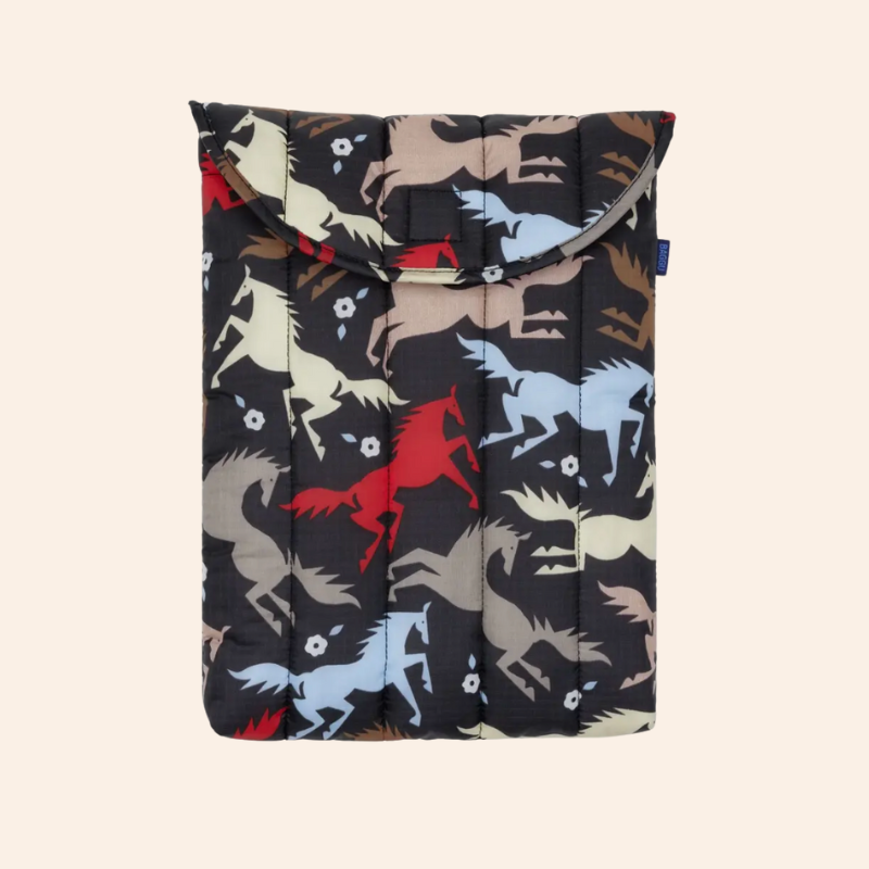 Baggu Laptop Sleeve - Horse Cut-Outs