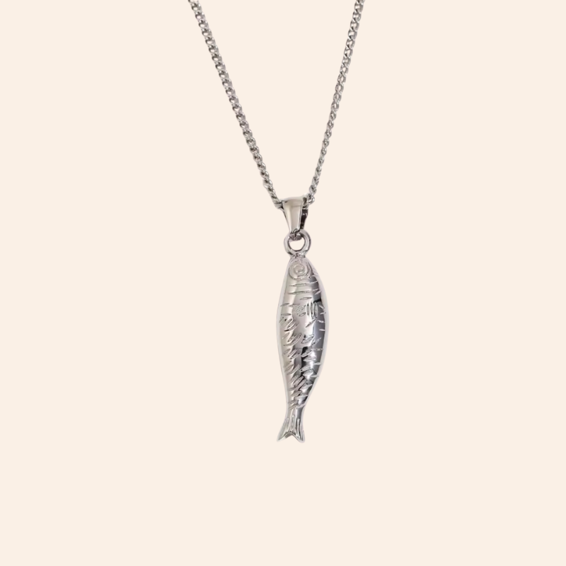 Silver Necklace - Fish