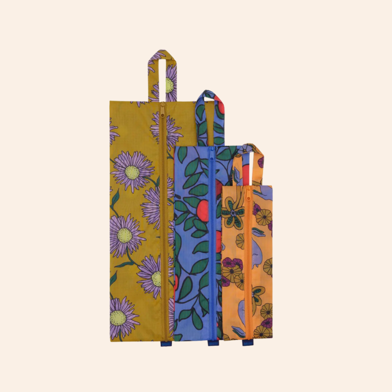 Baggu 3D Zip Set - Night Orchard