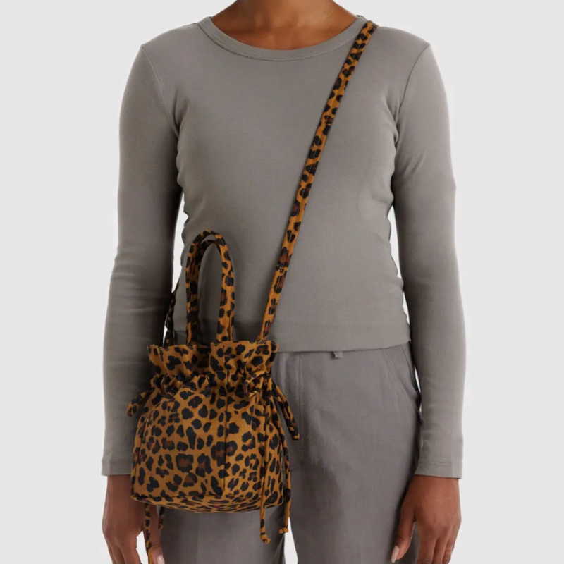 Baggu Drawstring Bag - Leopard