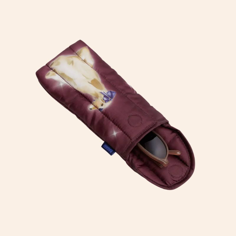 Baggu Puffy Glasses Sleeve - Fancy Dogs