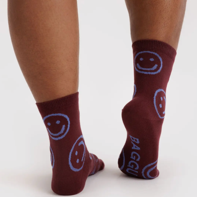 Baggu Happy Socks - Mahogany