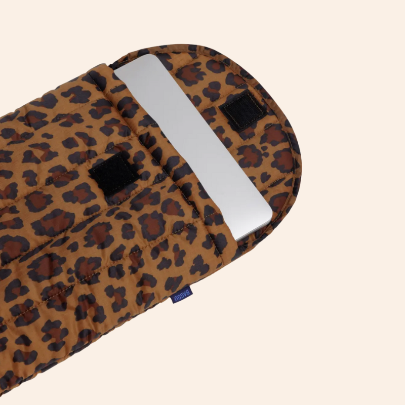 Baggu Laptop Sleeve - Leopard