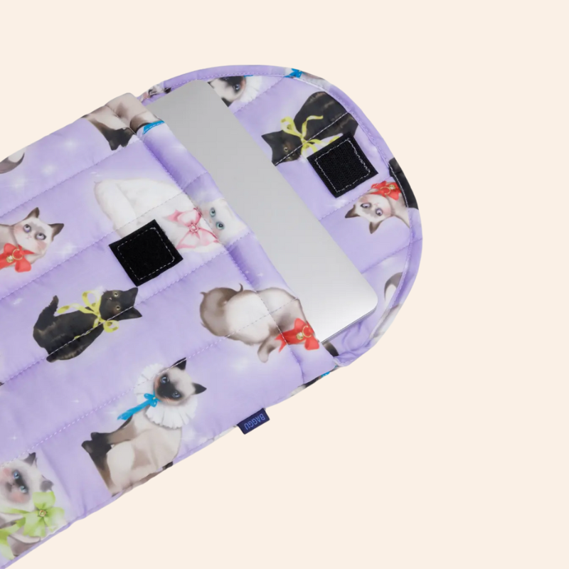 Baggu Laptop Sleeve - Fancy Cats