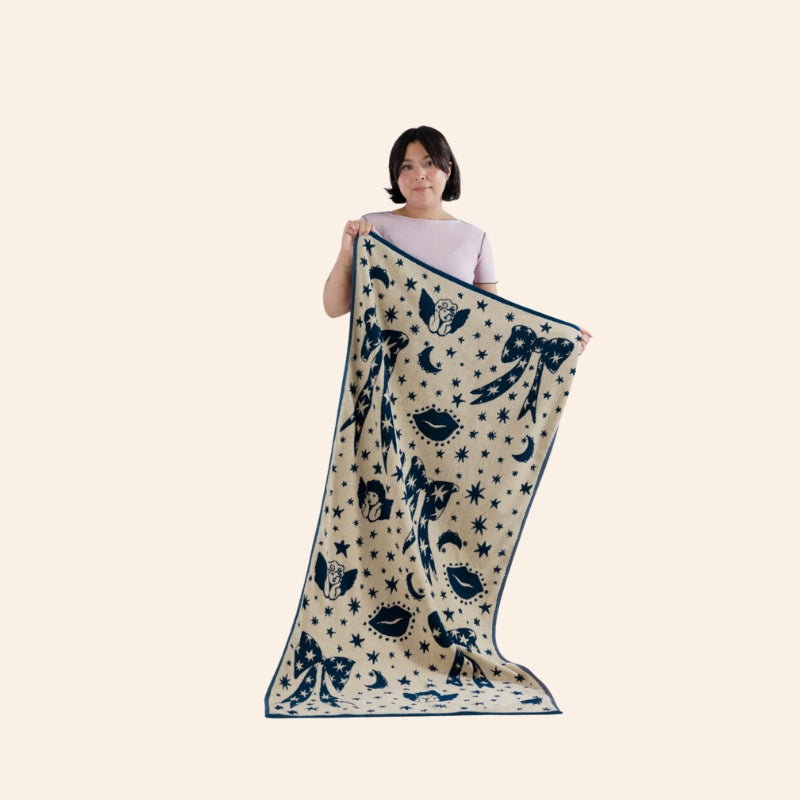 Baggu Bath Towel - Cherub Bows