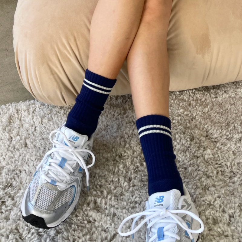 Boyfriend Socks - Navy