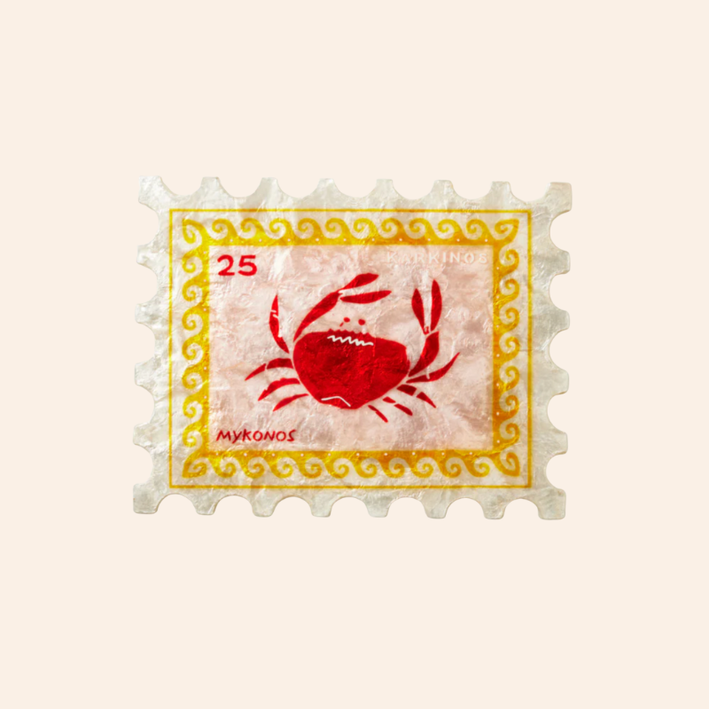 Shell Tile - Crab Stamp