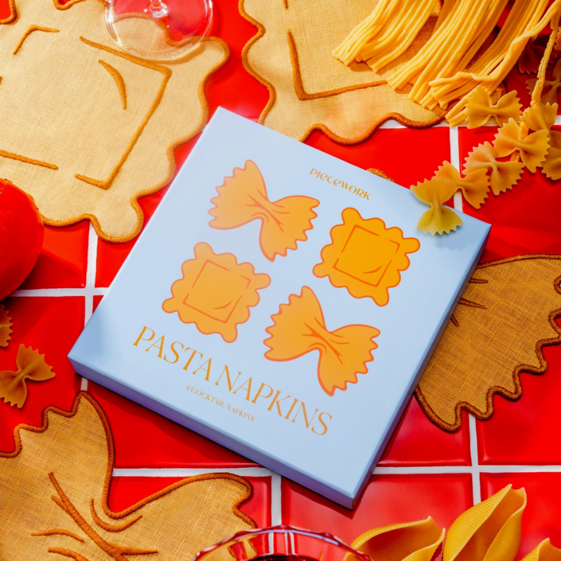 S/4 Cocktail Napkins - Pasta