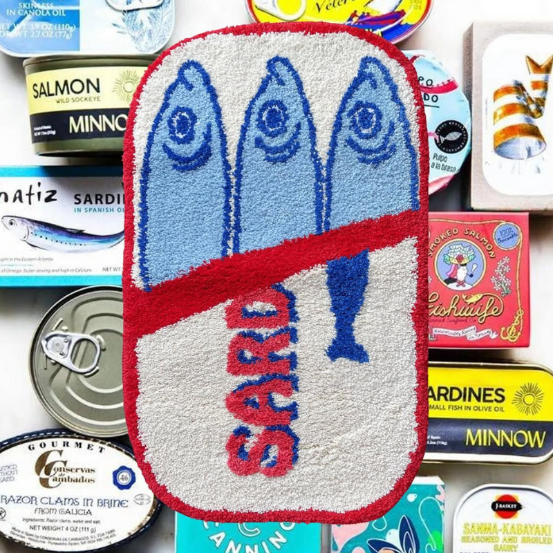 Bath Mat - Sardines