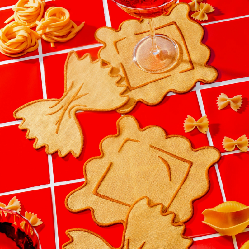 S/4 Cocktail Napkins - Pasta