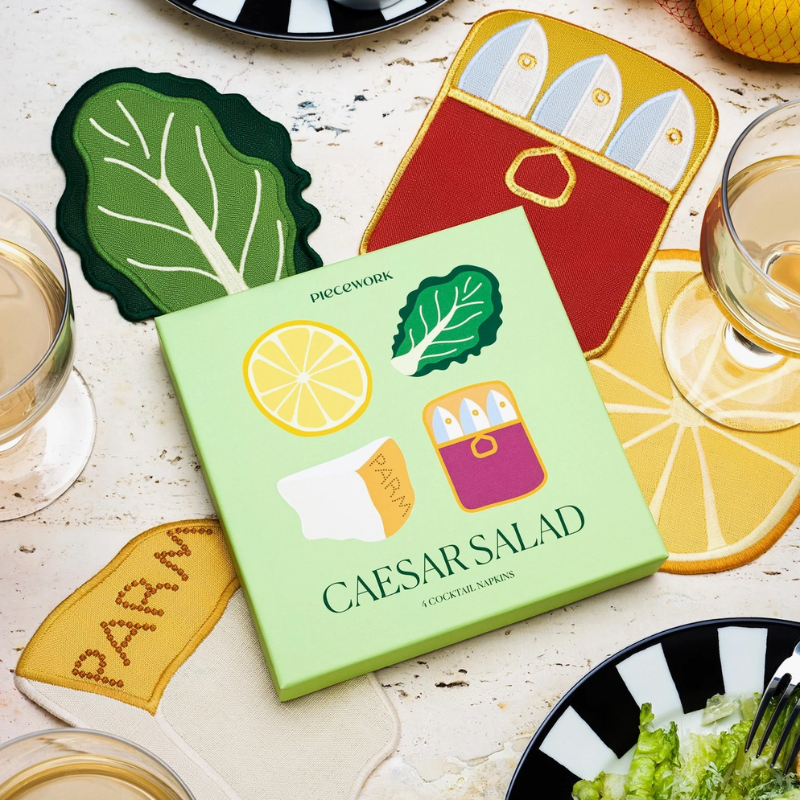 S/4 Cocktail Napkins - Caesar Salad