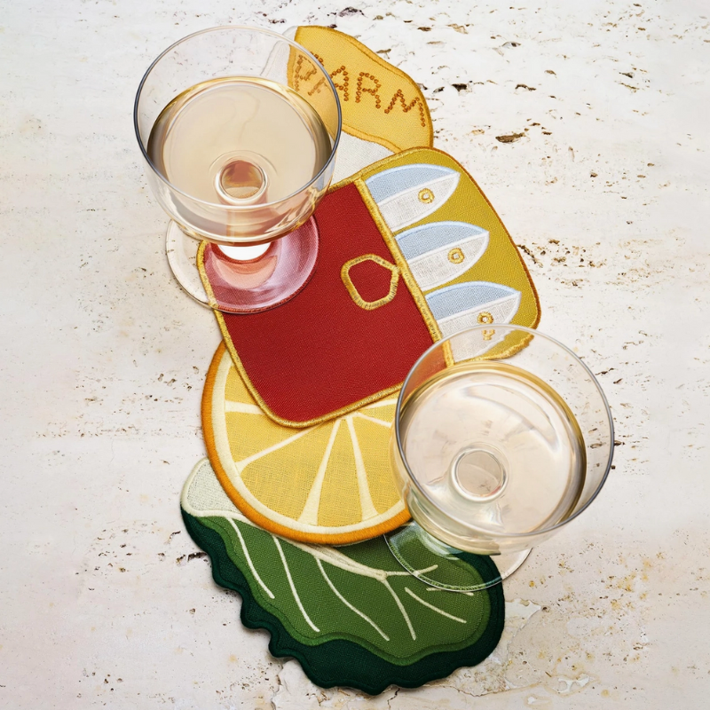 S/4 Cocktail Napkins - Caesar Salad
