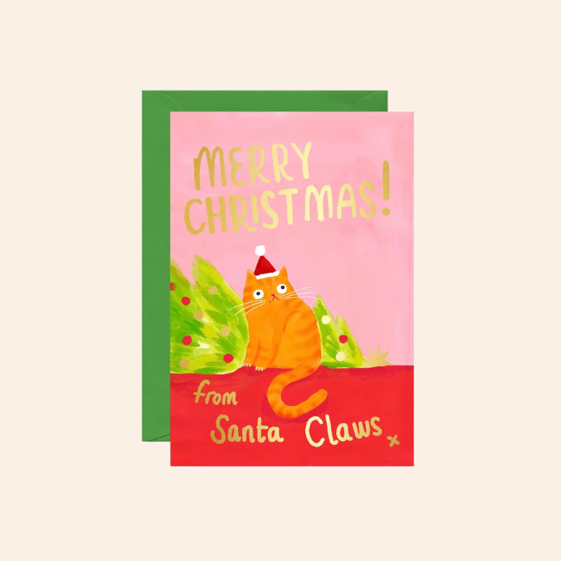 Santa Claws Card