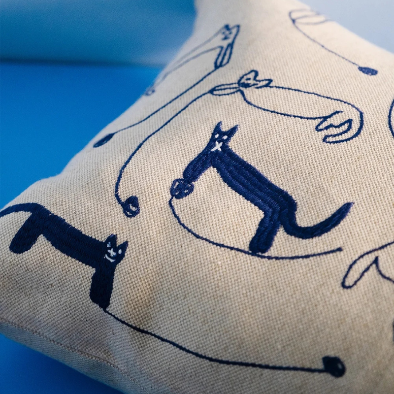 Garnkatter Embroidered Cushion