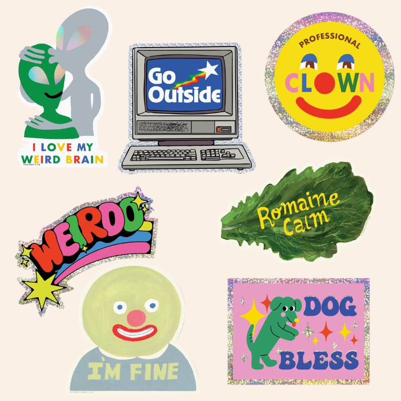 Red Cap Stickers