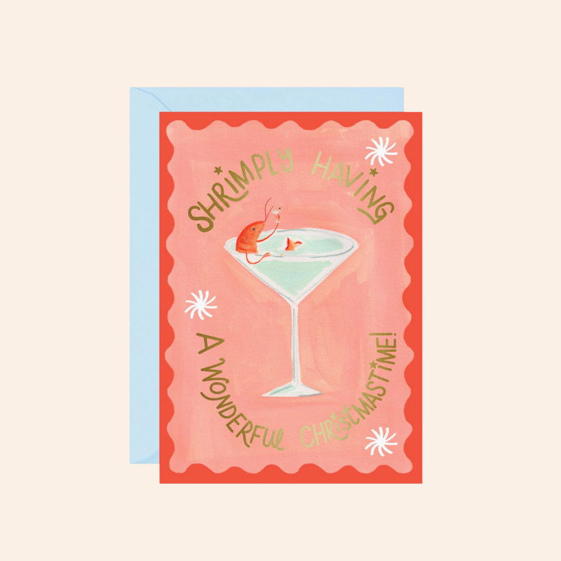 Shrimply a Wonderful Christmastime Card