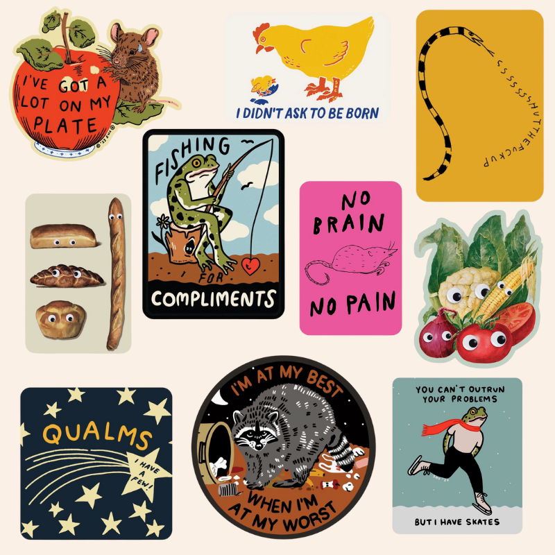 Stay Home Club Stickers