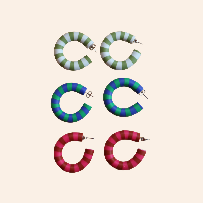 Striped Summer Hoops