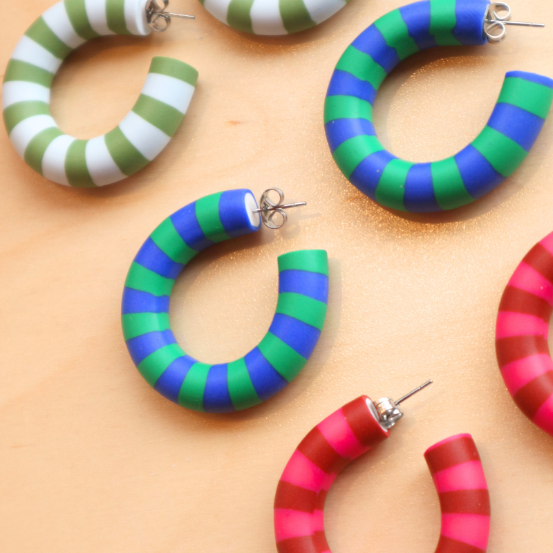 Striped Summer Hoops