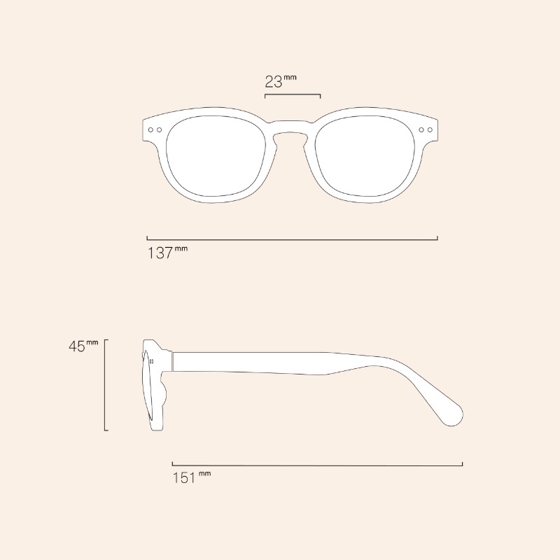 C Reading Glasses - Tortoise