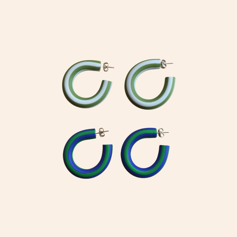 Toothpaste Striped Hoops