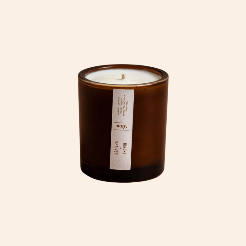 Amber Candle - Hinoki & Vetiver