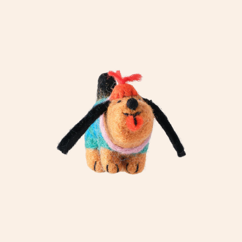 Wrap Felt Decoration - Weiner Dog