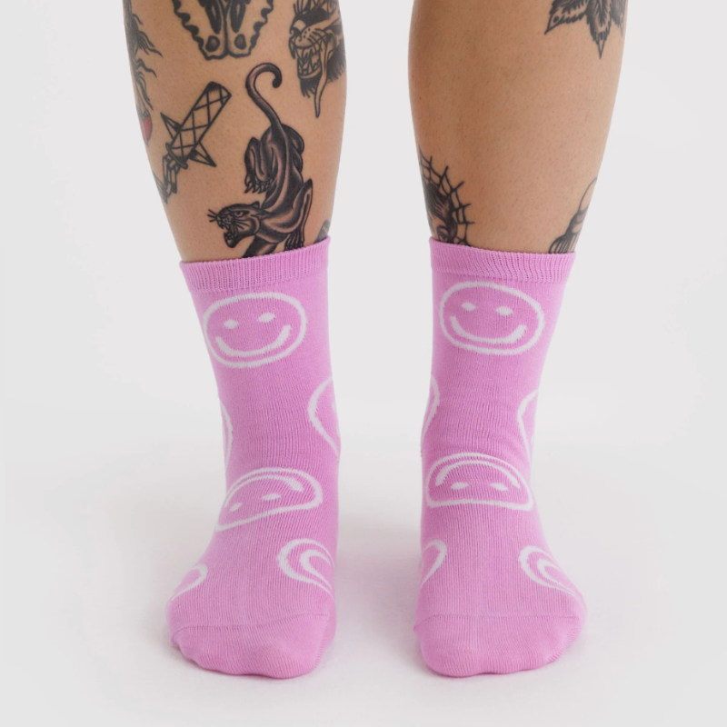 Baggu Happy Socks - Pink