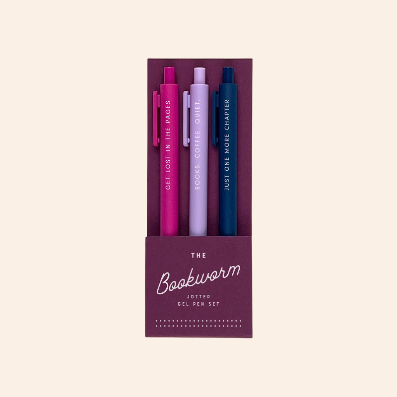 Gel Pen Set - Bookworm