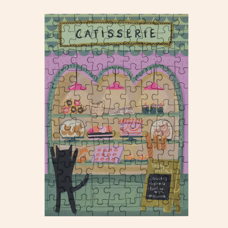 Mini Jigsaw Puzzle - Catisserie