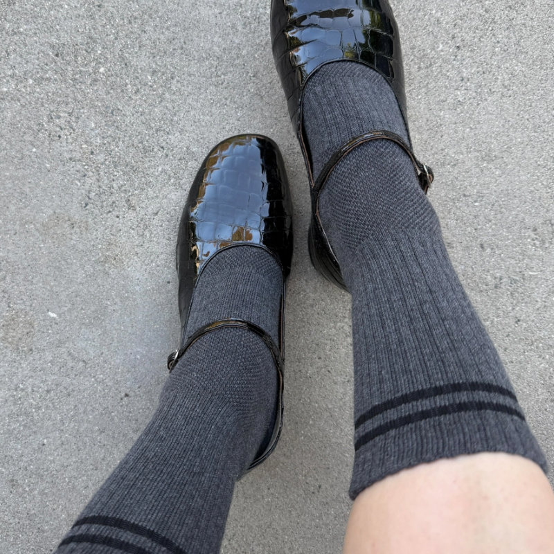 Boyfriend Socks - Charcoal