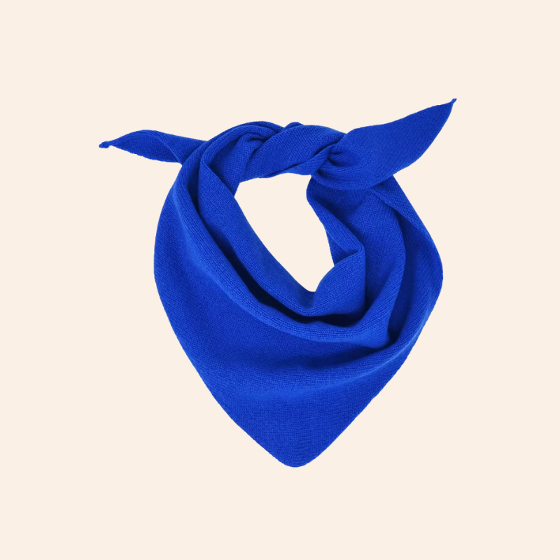 Triangle Neck Scarf - Cobalt