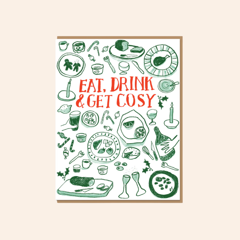 Eat, Drink & Get Cosy Card