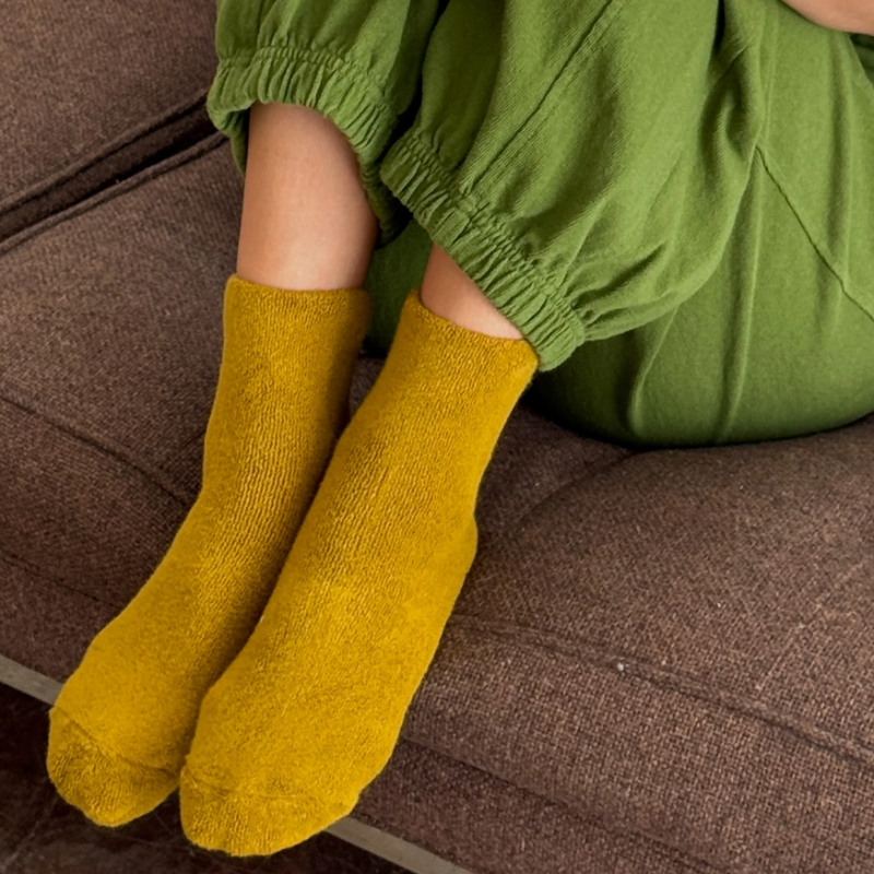 Cloud Socks - Green Olive
