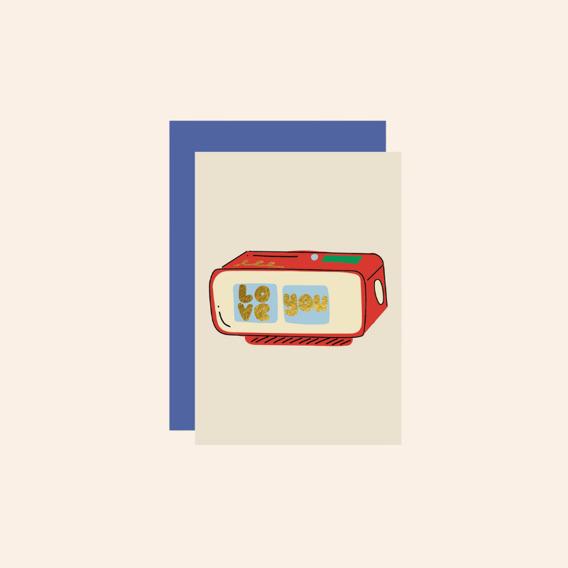 Love you Alarm Mini Card
