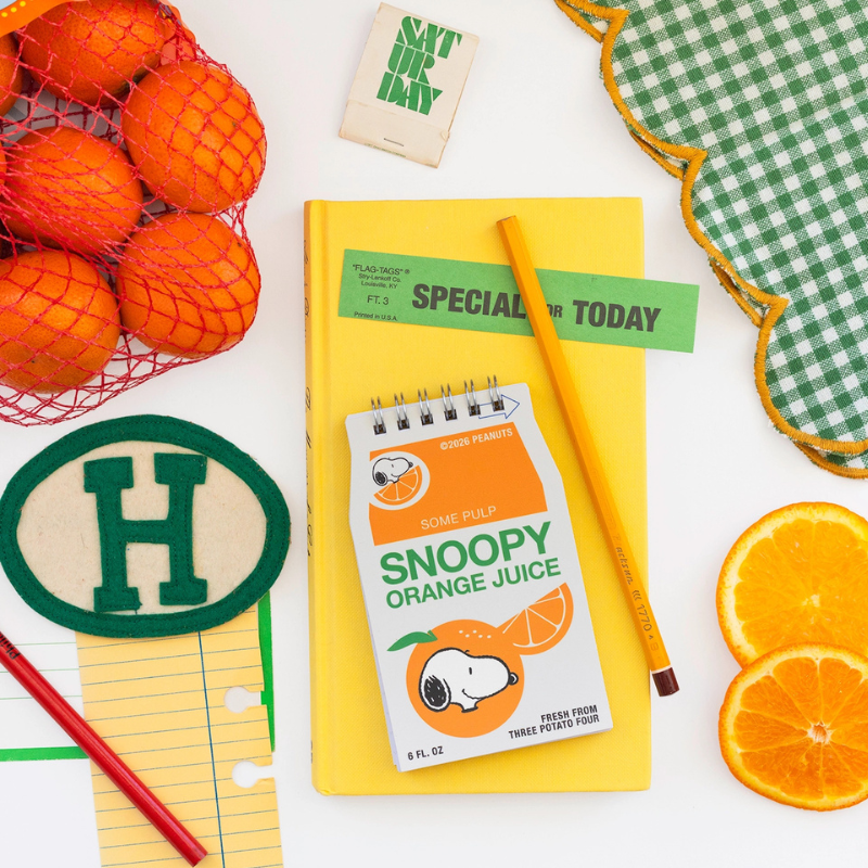 Snoopy Notebook - Orange Juice